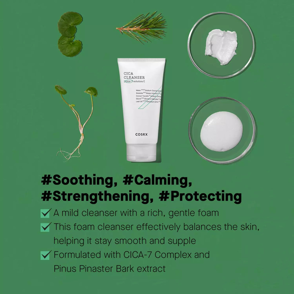 COSRX Cica Creamy Foam Cleanser - 150ml