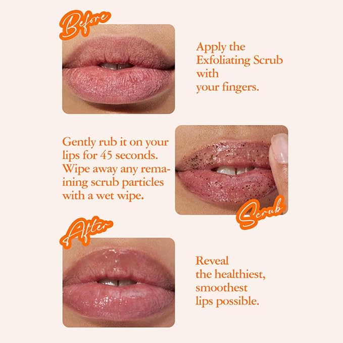 MLSmile Hydrating Smoothing Lip Scrub set  15g