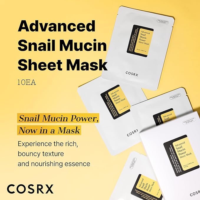 COSRX snail mucin sheet mask