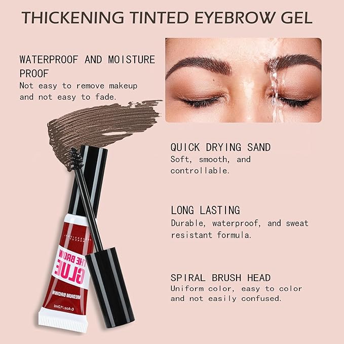 huda story Shaping eyebrow glue transparent