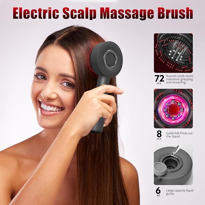 Ibeauty sclap massage comb - black color