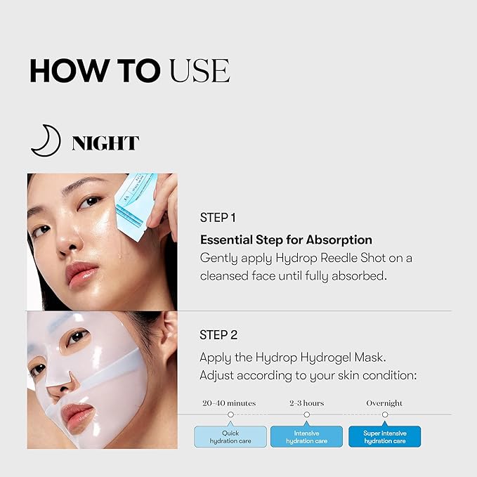 VT COSMETICS Hydrop Reedle Shot 100hl 2-Step Aqua Hydrogel Mask 34.5g