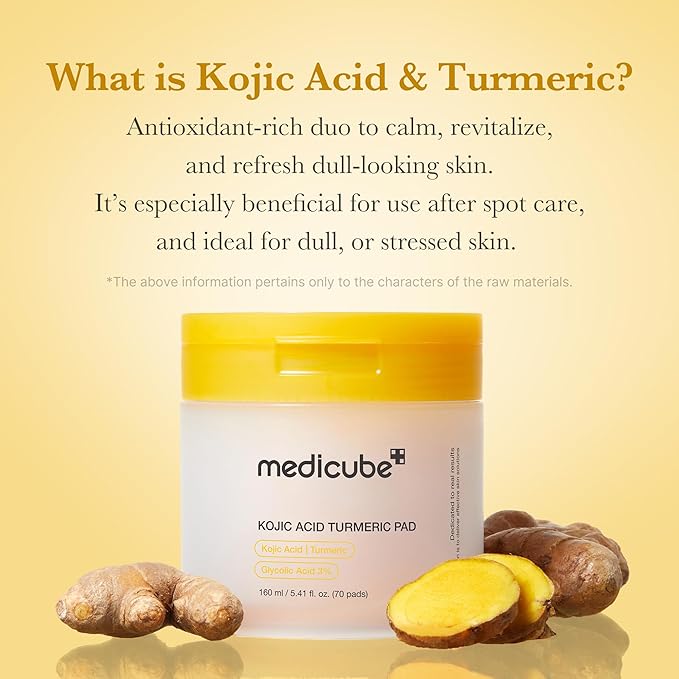 Medicube Kojic Acid Turmeric Pad 70 pads -160ml