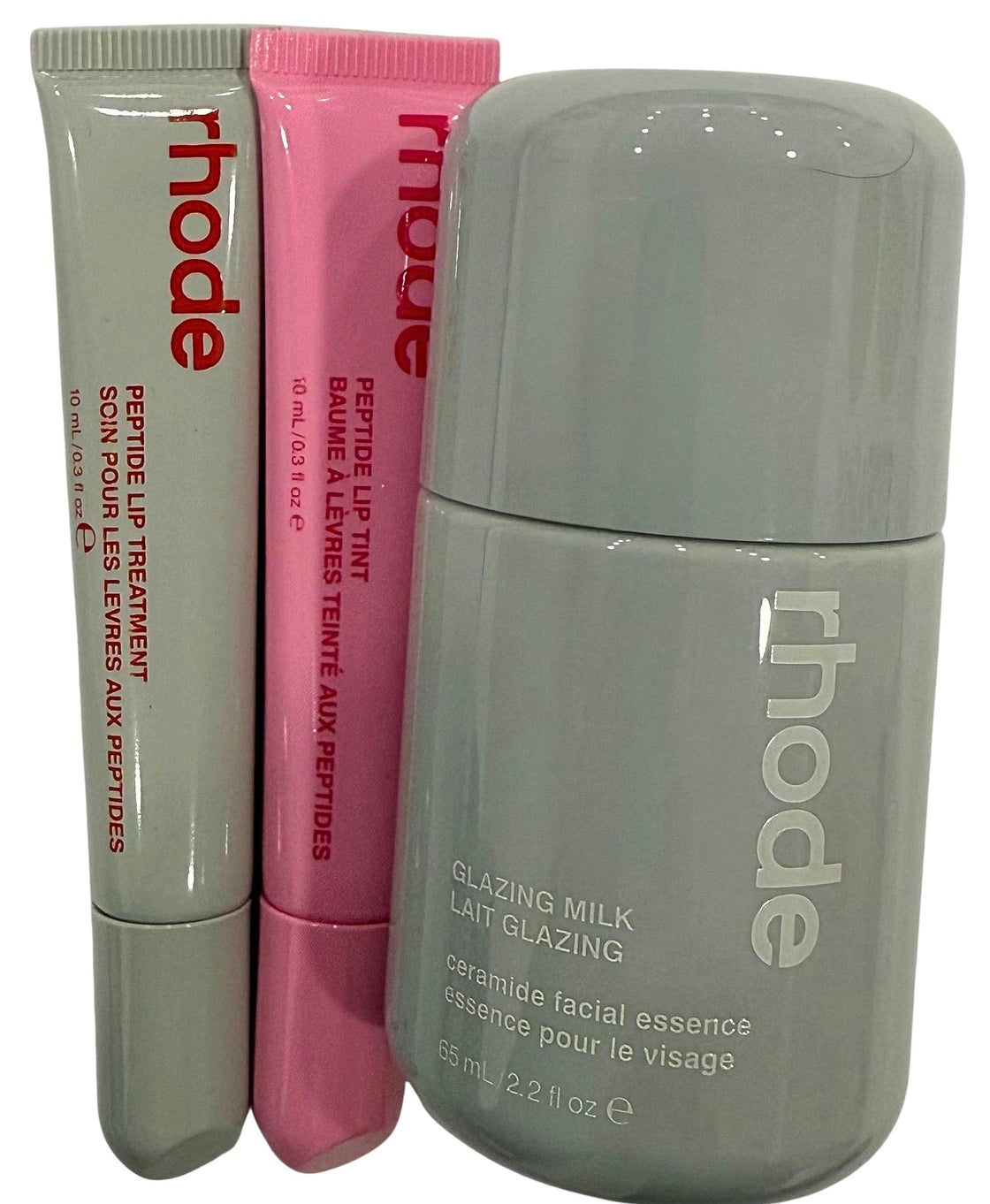 rhode Kit Glazed Trio 1 Lip Treatment 1 Tint 1 Glazing Milk