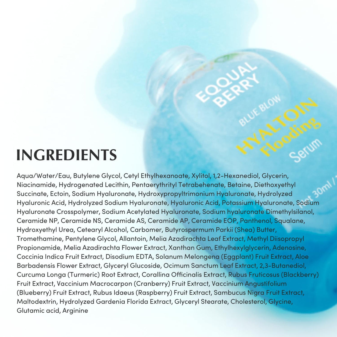 EQQUALBERRY Hyaltoin Flooding Smoothie Serum 30ml