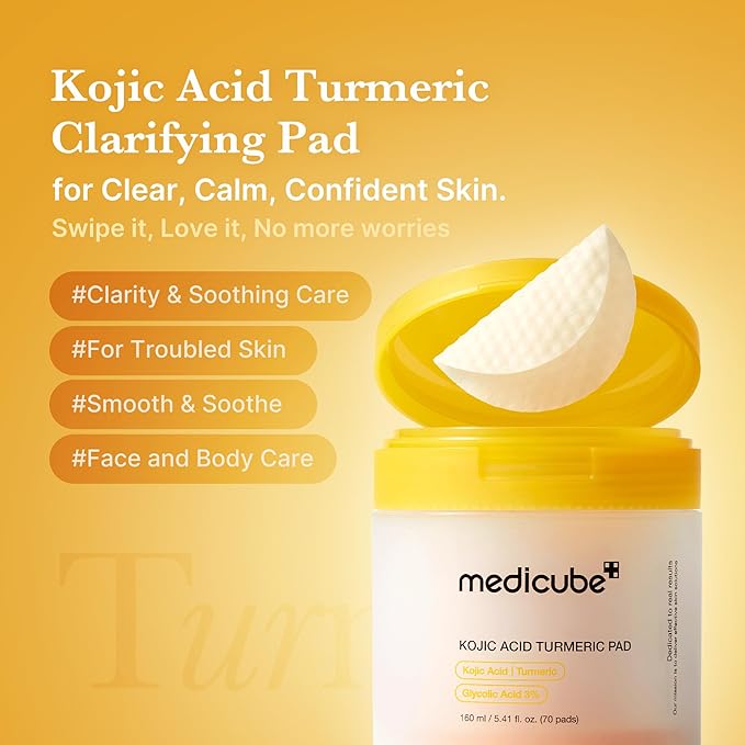 Medicube Kojic Acid Turmeric Pad 70 pads -160ml