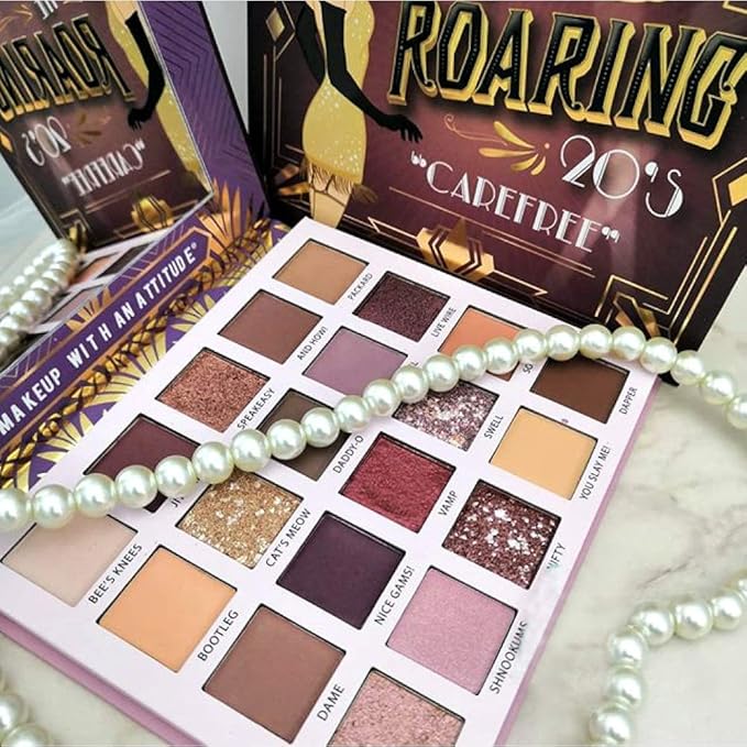 Rude the Roaring 20's CareFree Pressed Pigments and shadows Palette 24g