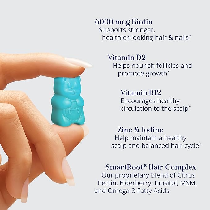 Sugarbear Vegan Hair Gummy Vitamins with Biotin
