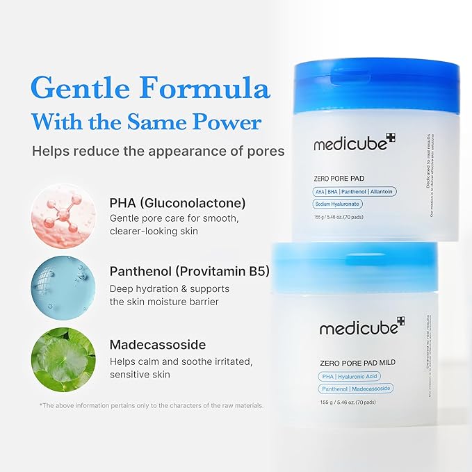 Medicube Zero Pore Pad Mild 155g (70 pads)