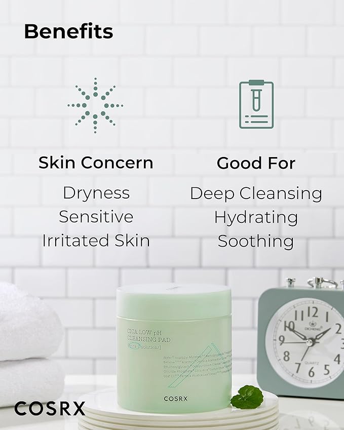 COSRX Pure Fit Cica Low pH Cleansing Pad, 100 pads