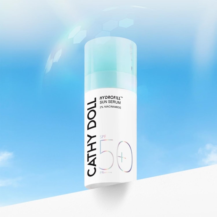 Cathy doll hydrofill sun serum spf50+ pa++++2% nicinamide 10ml