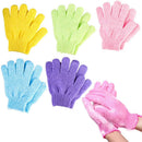 Ibeauty Exfoliating Bath Gloves-Light Blue
