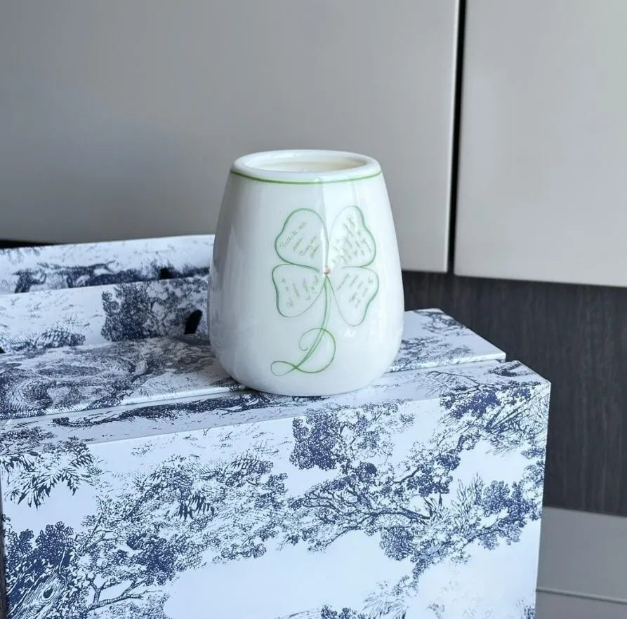 DIOR Lily of the Valley Four-Leaf Clover Jade Ceramic Scented Candle Set