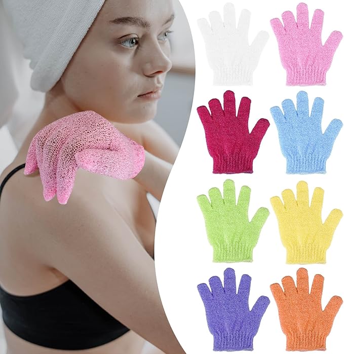 Ibeauty Exfoliating Bath Gloves-yellow