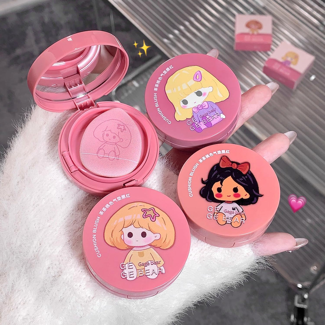 GEGE BEAR tea pink Cushion Blusher 3.5g