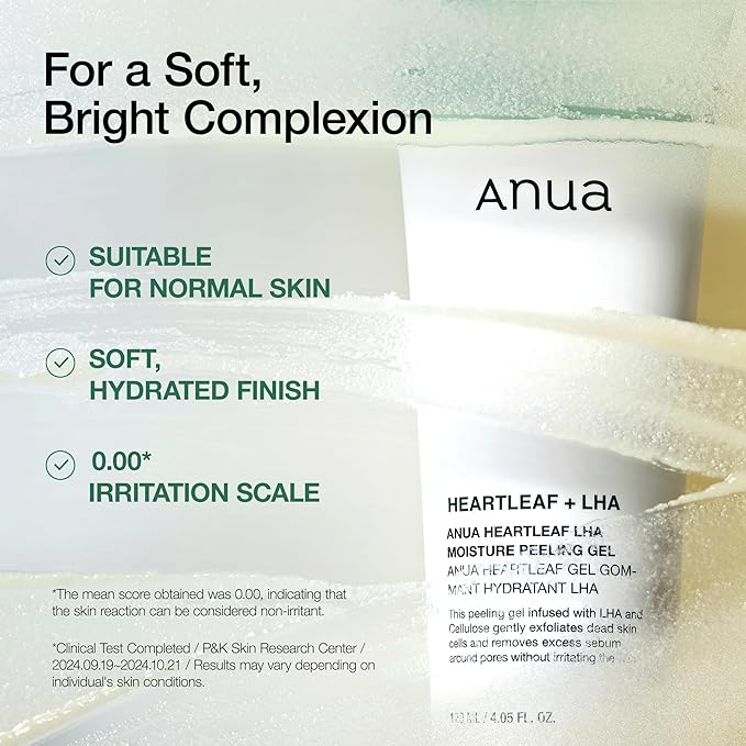 ANUA heartleaf LHA moisture peeling gel