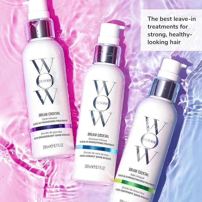 COLOR WOW Dream Cocktail Kale Infused – Leave in treatment for fragile, damaged hair; Reduce hair breakage by 50% in a single use; Powerful heat protectant