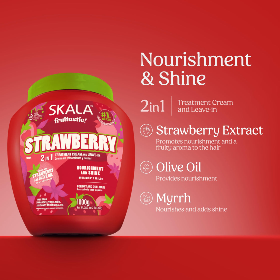 SKALA Frutastica 2 In 1 Strawberry Treatment Conditioning Cream & Leave in 1000g