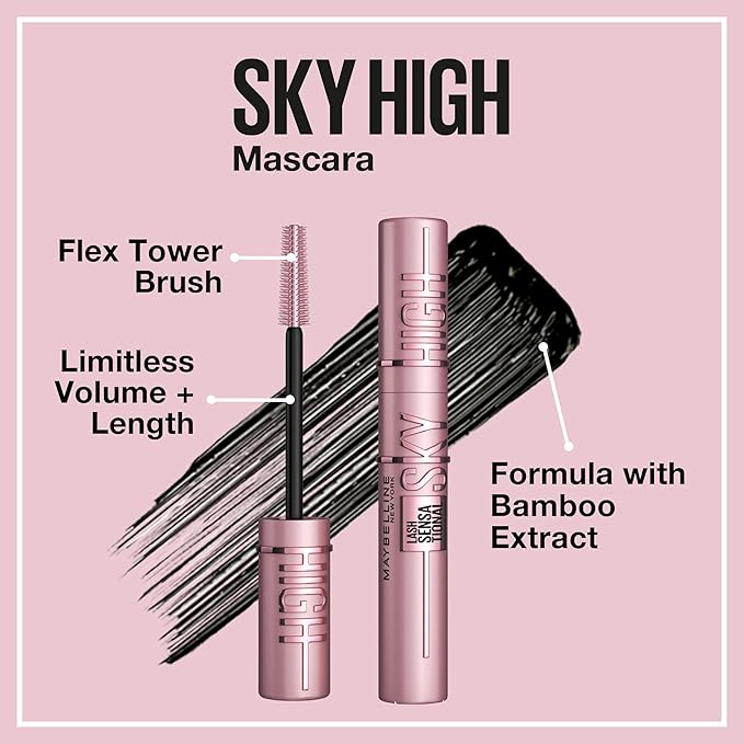 Maybelline New York - YOUR NEXT LEVEL EYE LOOK - 1 SKY HIGH MASCARA + 1 HYPER EASY LINER + 1 FALSIES LASH LIFT MASCARA SET