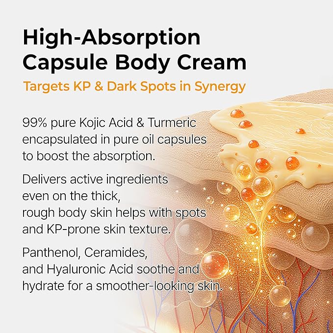 Dr.Melaxin Kojic Acid Turmeric Capsule Body Cream 200g