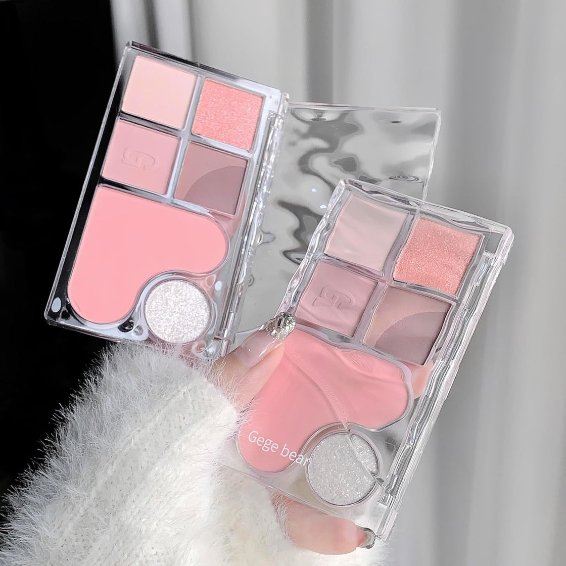 GEGE BEAR 6 Shade Eyeshadow Palette - #02 Strawberry Mood
