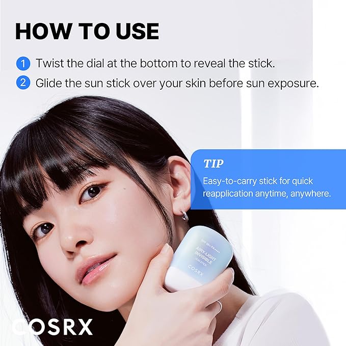 COSRX Airy-Light Invisible Sun Stick SPF50+ PA++++ 19gm