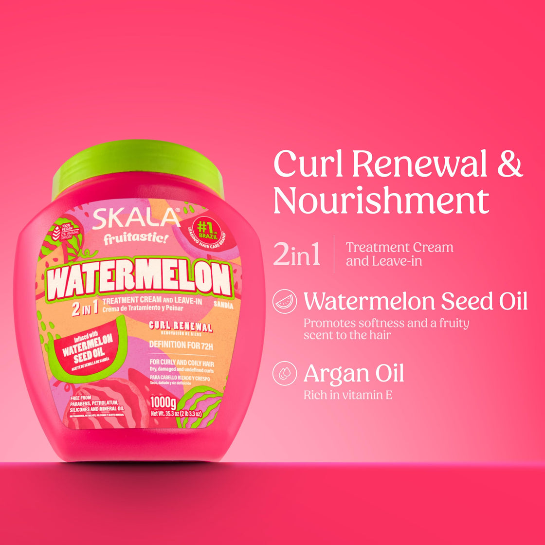 SKALA Fruitastic Watermelon 2-in-1 Treatment Cream and Leave In 1000g