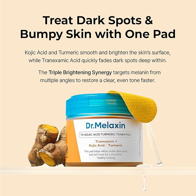 Dr.Melaxin TX-Kojic Acid Turmeric Toner Pad 190ml 70pads