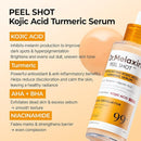 dr.melaxin peel shot exfoliating kojic acid turmeric serum 80ml