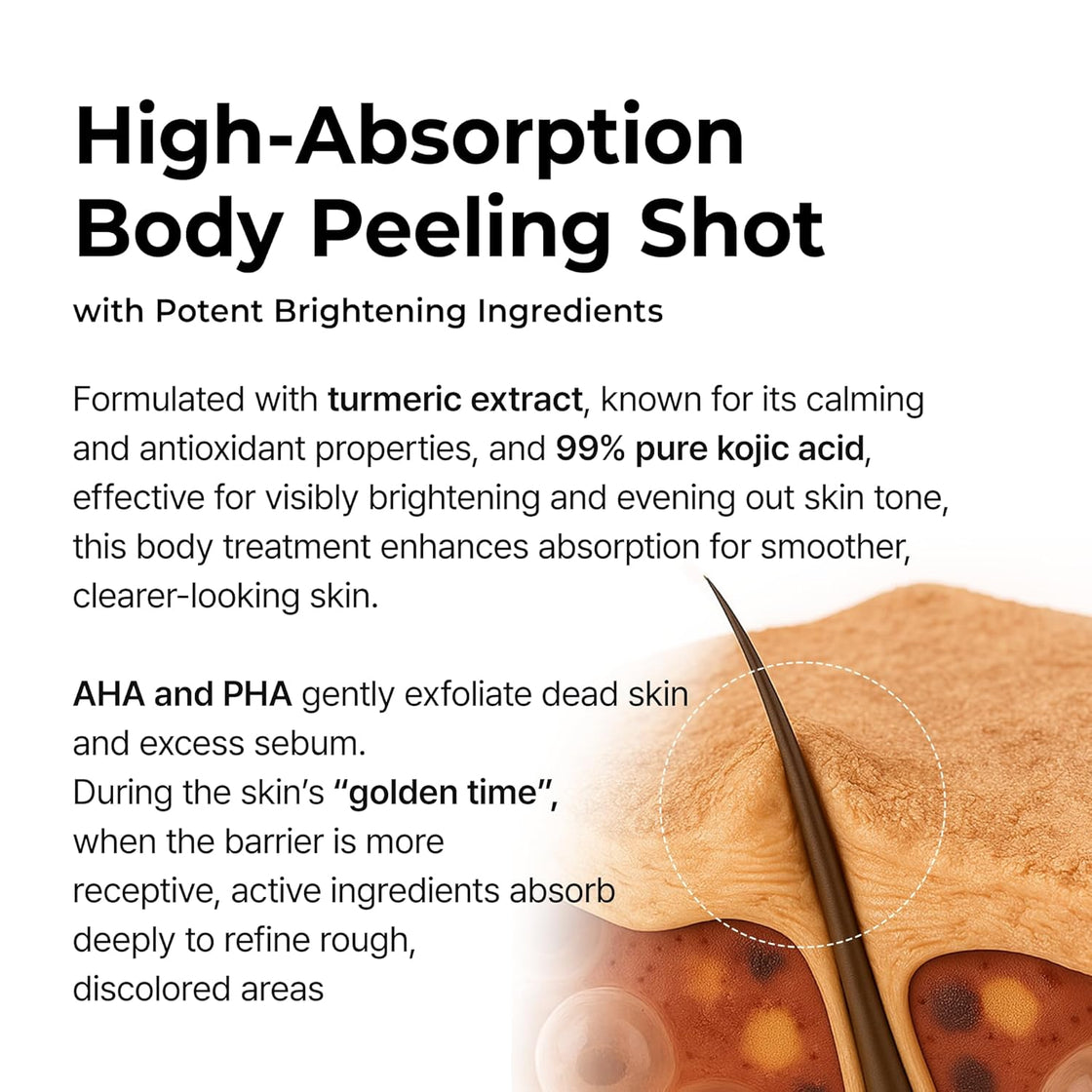 Dr. melaxin peel shot exfoliating kojic acid turmeric spray 200ml
