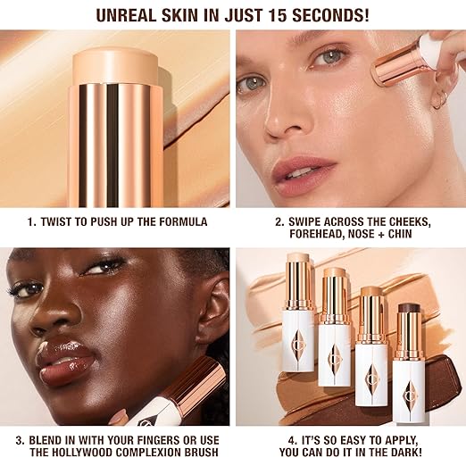Charlotte Tilbury Unreal Skin Sheer Glow Tint Hydrating Foundation Stick 2-9g