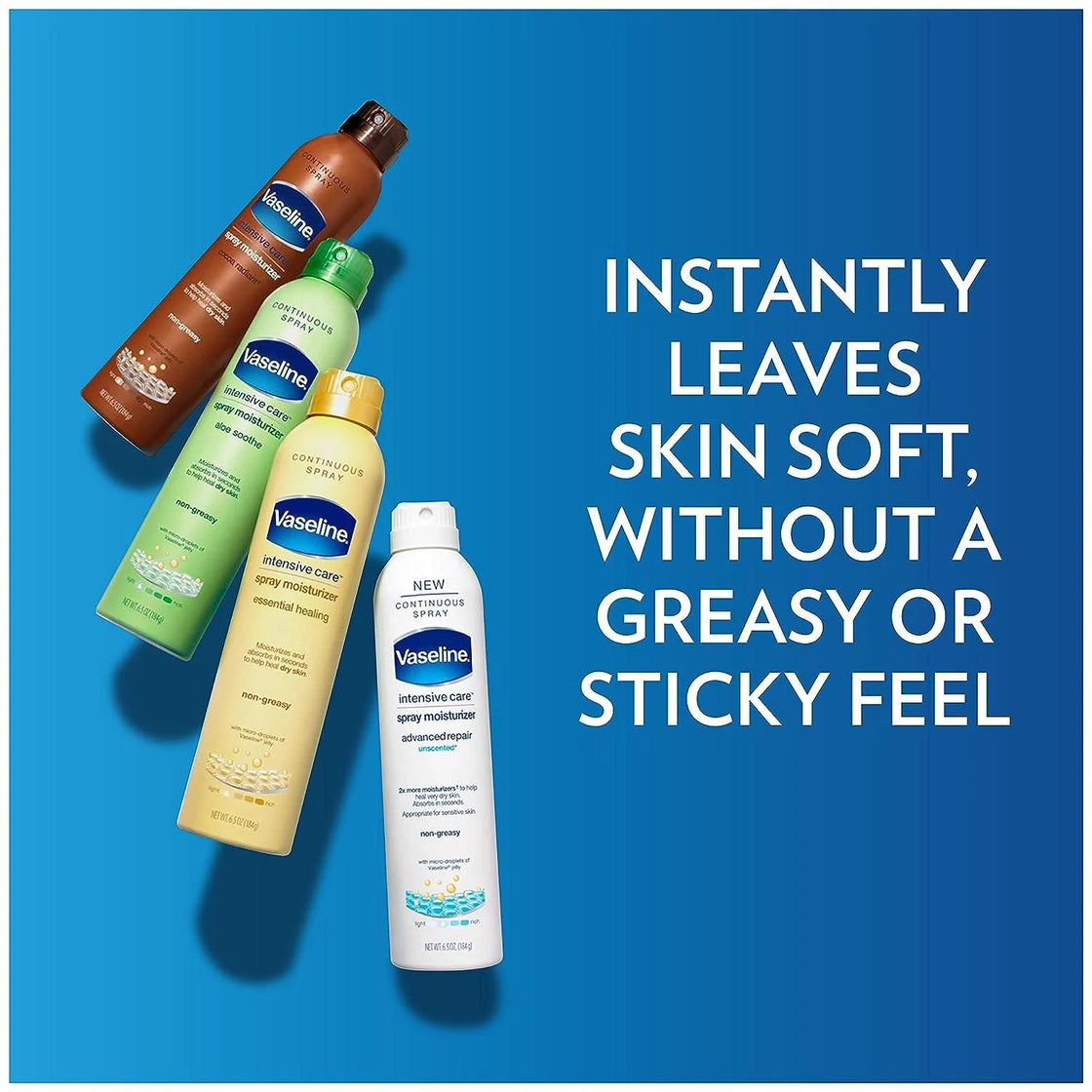 Vaseline Intensive Care Spray Lotion, Essential Healing