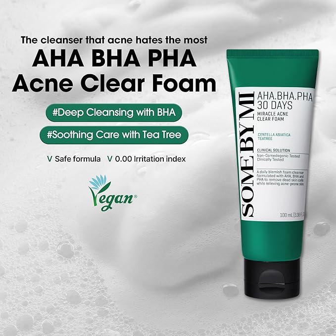 SOME BY MI AHA BHA PHA 30 Days Miracle Acne Clear Foam 100 ML