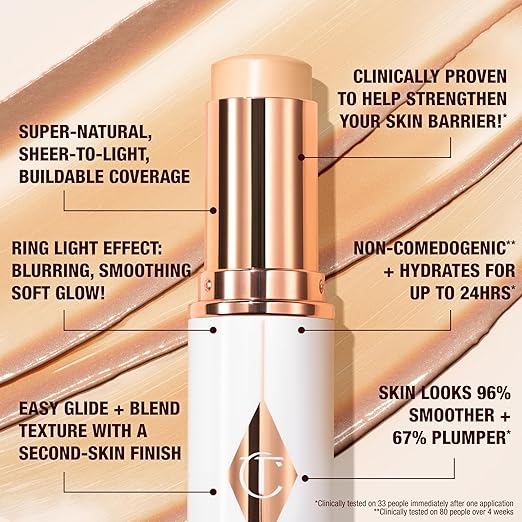 Charlotte Tilbury Unreal Skin Sheer Glow Tint Hydrating Foundation Stick 2-9g