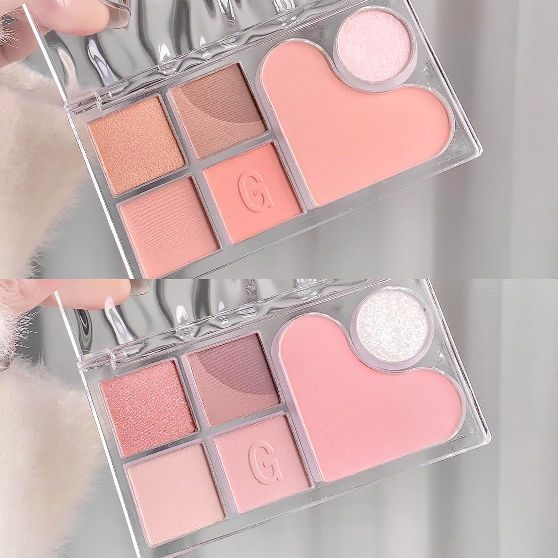 GEGE BEAR 6 Shade Eyeshadow Palette - #02 Strawberry Mood