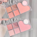 GEGE BEAR 6 Shade Eyeshadow Palette - #02 Strawberry Mood