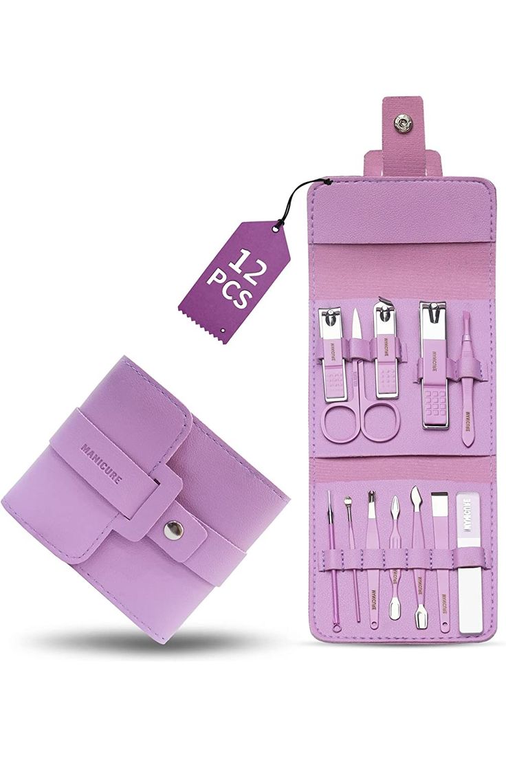 Sensation luxury 12 Pieces Manicure Set Lavender