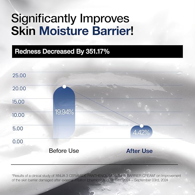 ANUA 3 ceramide panthenol moisture barrier cream 100ml