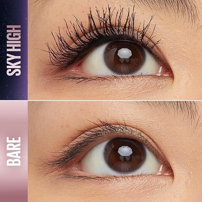 Maybelline New York Lash Sensational Sky High Washable Mascara Makeup, Very Black