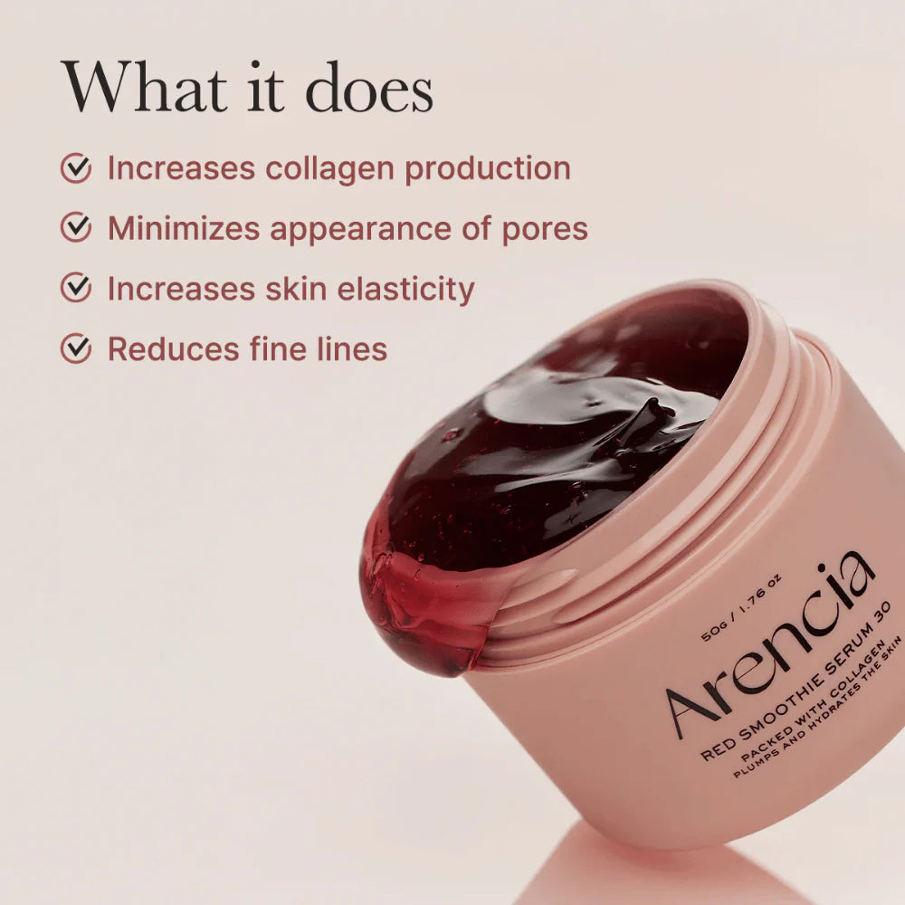 Arencia Red Smoothie Serum 30 packed with vitamins 50g
