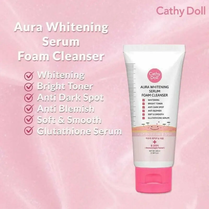 Cathy Doll Aura Whitening Serum Foam Cleanser- 100ml