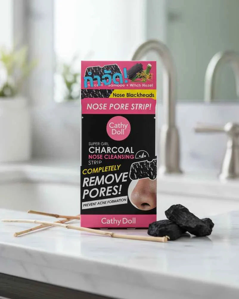 Cathy Doll Super Girl Charcoal Nose Cleansing-12 sheets
