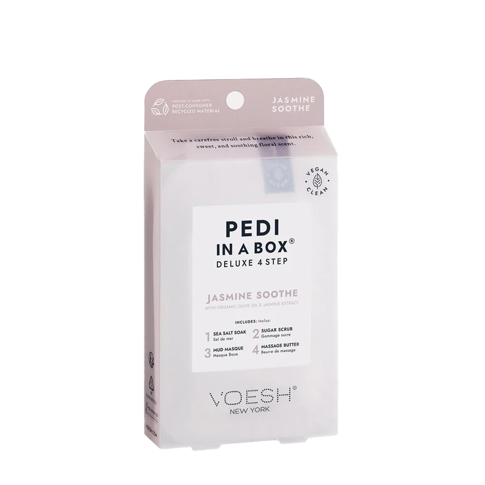 VOESH Pedi In A Box Deluxe 4 Step Pedicure Jasmine Soothe