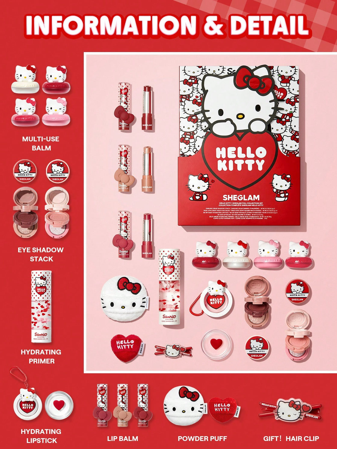 SHEGLAM Hello Kitty｜SHEGLAM Full Collection Set