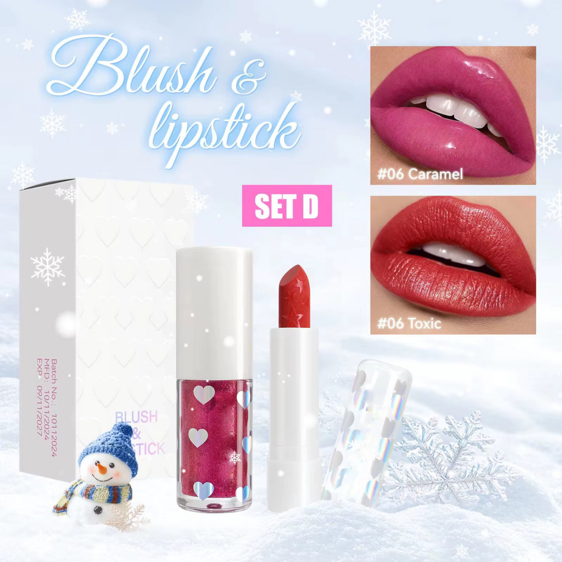 MLsmile Blush and Lipstick Set