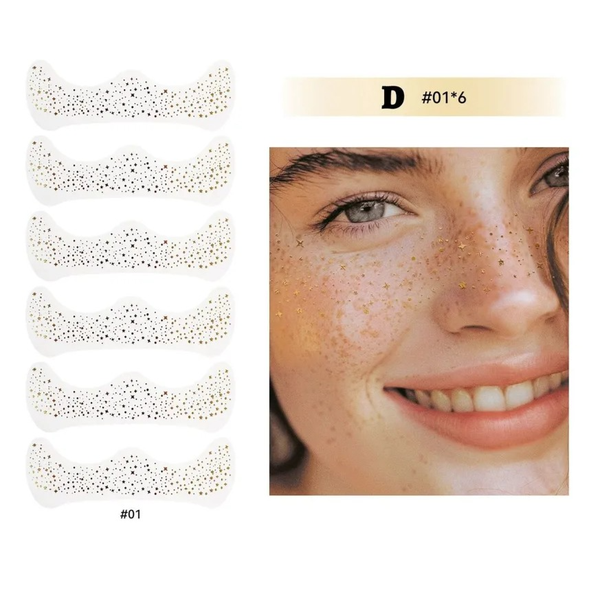 MLSmile Freckle Glitter Stickers Set