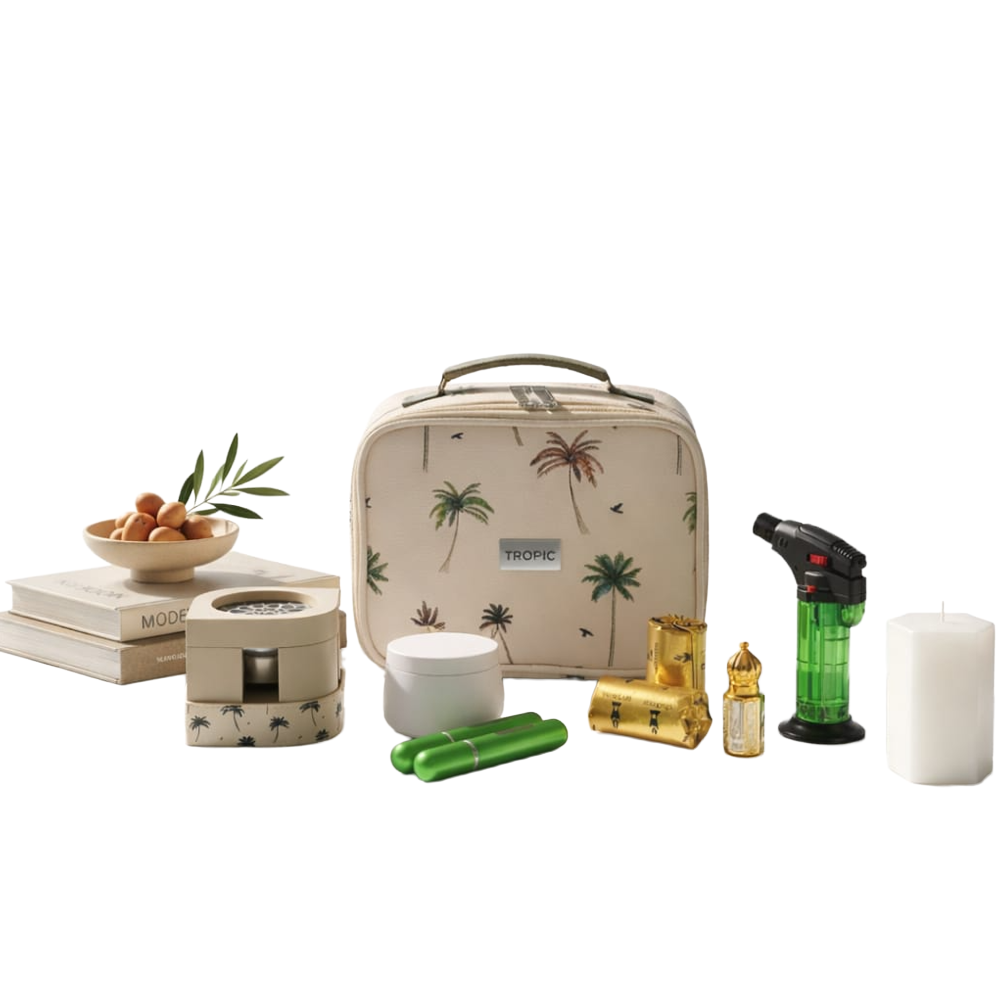 A complete Incense  kit bag - Palm Tree