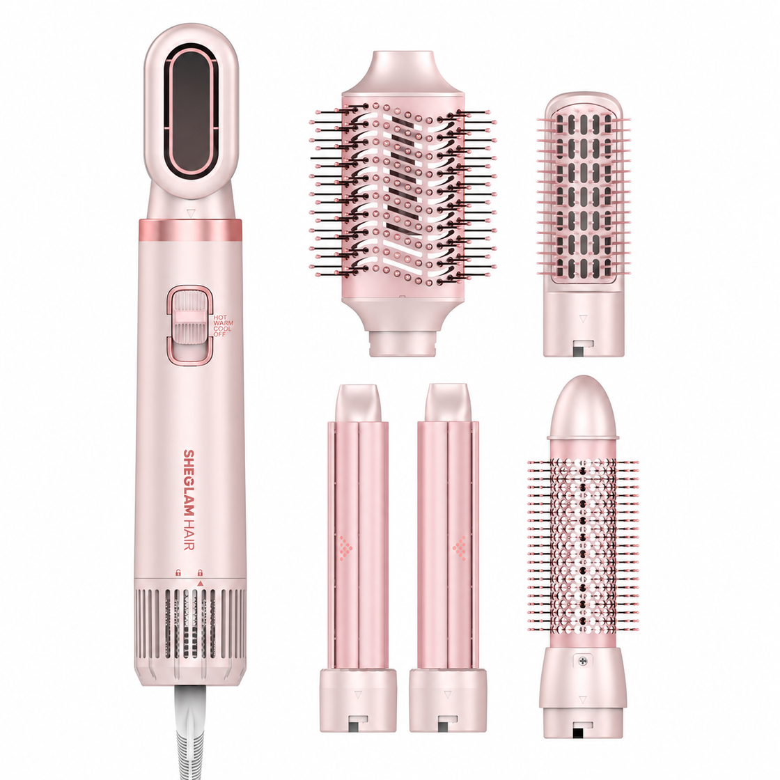 Sheglam Hair It Curl Curling Wand Set 5 in 1 Multi-Styler