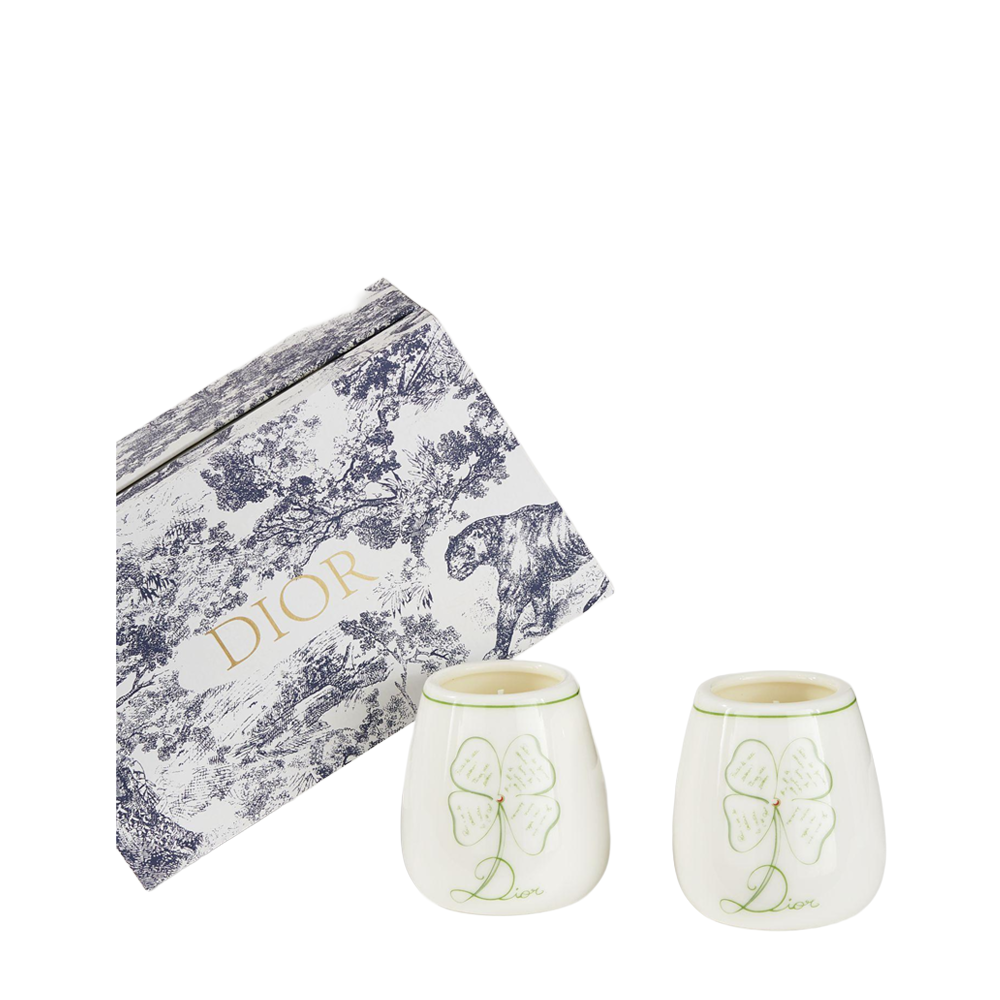 DIOR Lily of the Valley Four-Leaf Clover Jade Ceramic Scented Candle Set