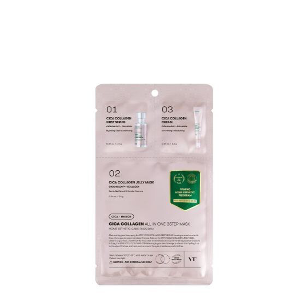 VT COSMETICS Cica Collagen All In One 3step Mask *3ea